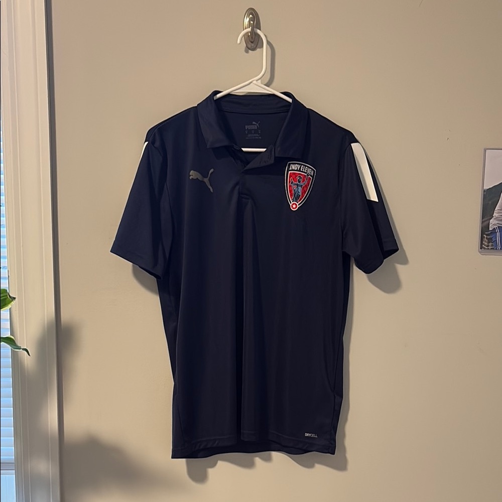 Indy 11 Puma Blue Athletic Polo